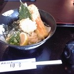 手打ちうどん 団平 - ちく玉天ぶっかけうどん