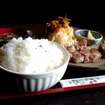 Sarato Ga - 豚バラ唐揚定食☆ライス大盛り（2016/3）