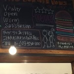 THE BURGER VOWS - 【内装】店内看板