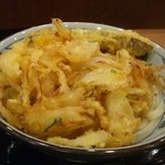 丸亀製麺 - 釜あげうどん野菜天＆芋天トッピング