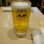 鶏の三平 - 2016年3月　生ビール　550円＋税