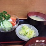 燕楽 - 煮カツ定食1080円