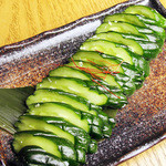 Addictive pickled cucumber in salt koji