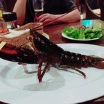 CORE BBQ GARDEN & BAR - Live Lobsterは焼く前にテーブルに