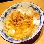 十割蕎麦 千花庵 - 黄身を崩した時