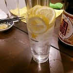 ビール長屋 貫太郎 - 酎杯（黄）　400円･･･レモンハイです