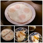 ビール長屋 貫太郎 - ハムエッグダブル･･･黄身は半熟の仕上り～絶妙や！