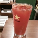 ビール長屋 貫太郎 - 酎杯（赤）　350円･･･トマチューですなｗｗ