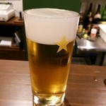 ビール長屋 貫太郎 - ヱビス樽生ビール　450円(^^♪