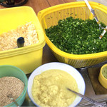 うどん さか枝 - 薬味類。適量でのご利用を…f^_^;)