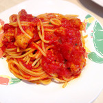 トラットリア・イタリア - 鳥軟骨のピリ辛トマトソース