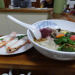 なにや - 2016年2月　タラバガニ・ワンタン麺1500円