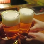 スパイス＆シーフード BALI-HAI - カウンターで乾杯♪
            生ビールフェアで100円(^^)