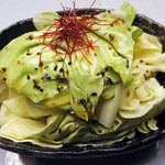 cabbage with salt sauce