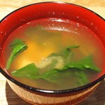 レストラン ママ - 煮魚定食<限定10食> 1200円 の味噌汁