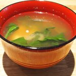 レストラン ママ - 煮魚定食<限定10食> 1200円 の味噌汁