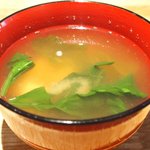 煮魚定食<限定10食> 1200円 の味噌汁