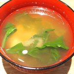 レストラン ママ - 煮魚定食<限定10食> 1200円 の味噌汁