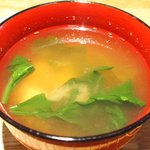 レストラン ママ - 煮魚定食<限定10食> 1200円 の味噌汁