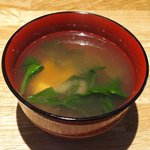 レストラン ママ - 煮魚定食<限定10食> 1200円 の味噌汁