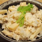 レストラン ママ - 煮魚定食<限定10食> 1200円 の筍と鶏肉の炊込みご飯