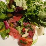 サン・ル・スー - 鮮魚のマリネ 緑こしょう風味のサラダ仕立て