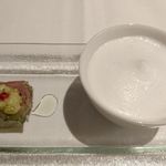 サン・ル・スー - アミューズ：あさりのロワイヤルムース、豚肩塩漬けゼリー寄せ