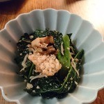 たべごと屋のらぼう - お通し（カーボロネロのじゃこ炒め）