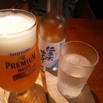 古民家カフェ蓮月 - 生ビールと仁手古サイダー