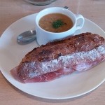 生ハムとクリームチーズのランチセット