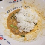 天下一品 - 【2016年03月】汁なし担々麺、残ったタレに「追い飯」をドーン！