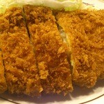 ほりき - ロースかつのアップです。(2016年4月)