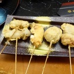 串の坊 - 串揚げ五点盛り合わせ