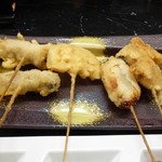 串の坊 - 串揚げ五点盛り合わせ　その２