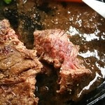 ステーキハウス綱政 - 焼き加減はミディアム