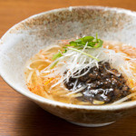 [Hot] Inaniwa udon with minced duck and sesame