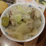 串かつ でんがな - 牛もつ塩煮込み362円(2016/04)