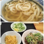 本格さぬきうどん　穂乃香 - ひやかけ+肉別盛り計４２０円