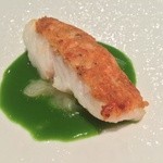 レストラン イブー - ポワソン・上に乗っているのは皮ではなくて桜海老