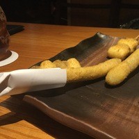 串揚げ 依知川 - アスパラ