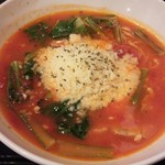 トマトラーメン　チーズトッピング