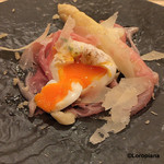 カーサ・デル・チーボ - ポーチドエッグを潰し