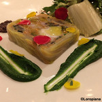 カーサ・デル・チーボ - 鮟鱇の七つ道具を全て使った鮟鱇のテリーヌ