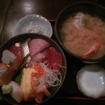 わらべ菜魚洞 - 五彩丼