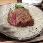 銀座 久兵衛 - まぐろの網焼き