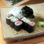 銀座 久兵衛 - ねぎとろ、きゅうり、かんぴょう　の巻き物