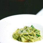 鉄板焼ばらもんや - ジェノベーゼパスタ　３２か月熟成パルミジャーノ・レッジャーノかけ