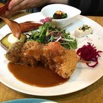 カラコマ - 日替わり定食（ベジ串揚げ）