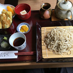 蕎麦家 わたなべ - 蕎麦と穴子の小天丼セット