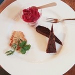 ミオンエシカルキッチン＆カフェ - フラムクーヘン料理にセットのデザート 2016/04